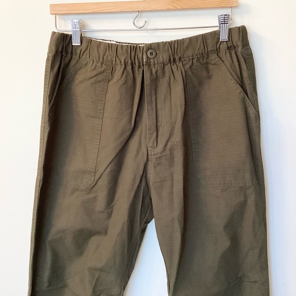 NWT Poler Outdoor Elastic Waist Ripstop Camping Hiking Pants - Olive Green - L - Picture 2 of 9